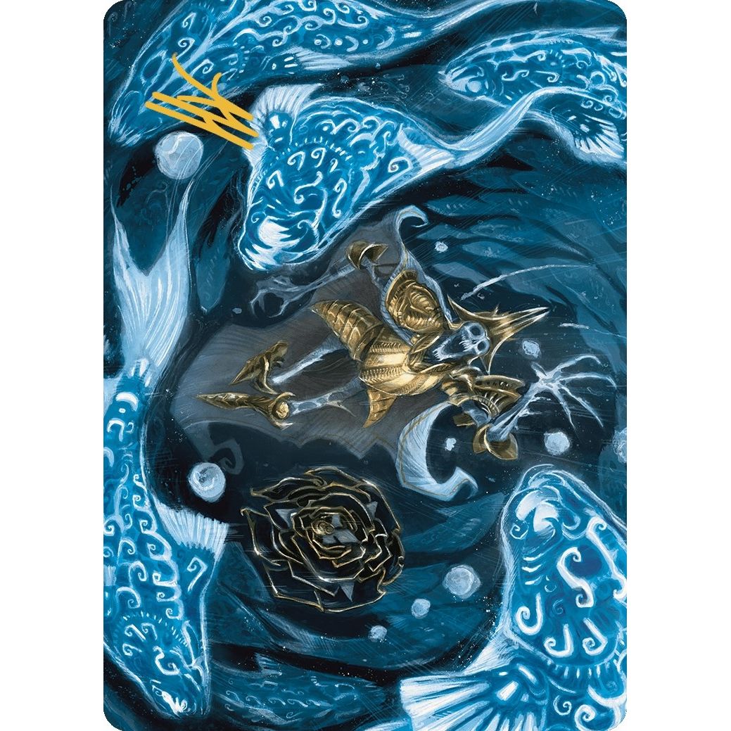 Image for Eaten by Piranhas Art Card (Gold-Stamped Signature) (11) (ASLCI) - Magic: The Gathering