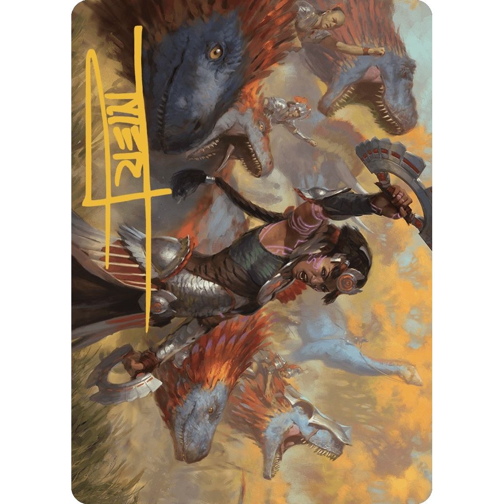 Image for Huatli, Poet of Unity Art Card (Gold-Stamped Signature) (27) (ASLCI) - Magic: The Gathering