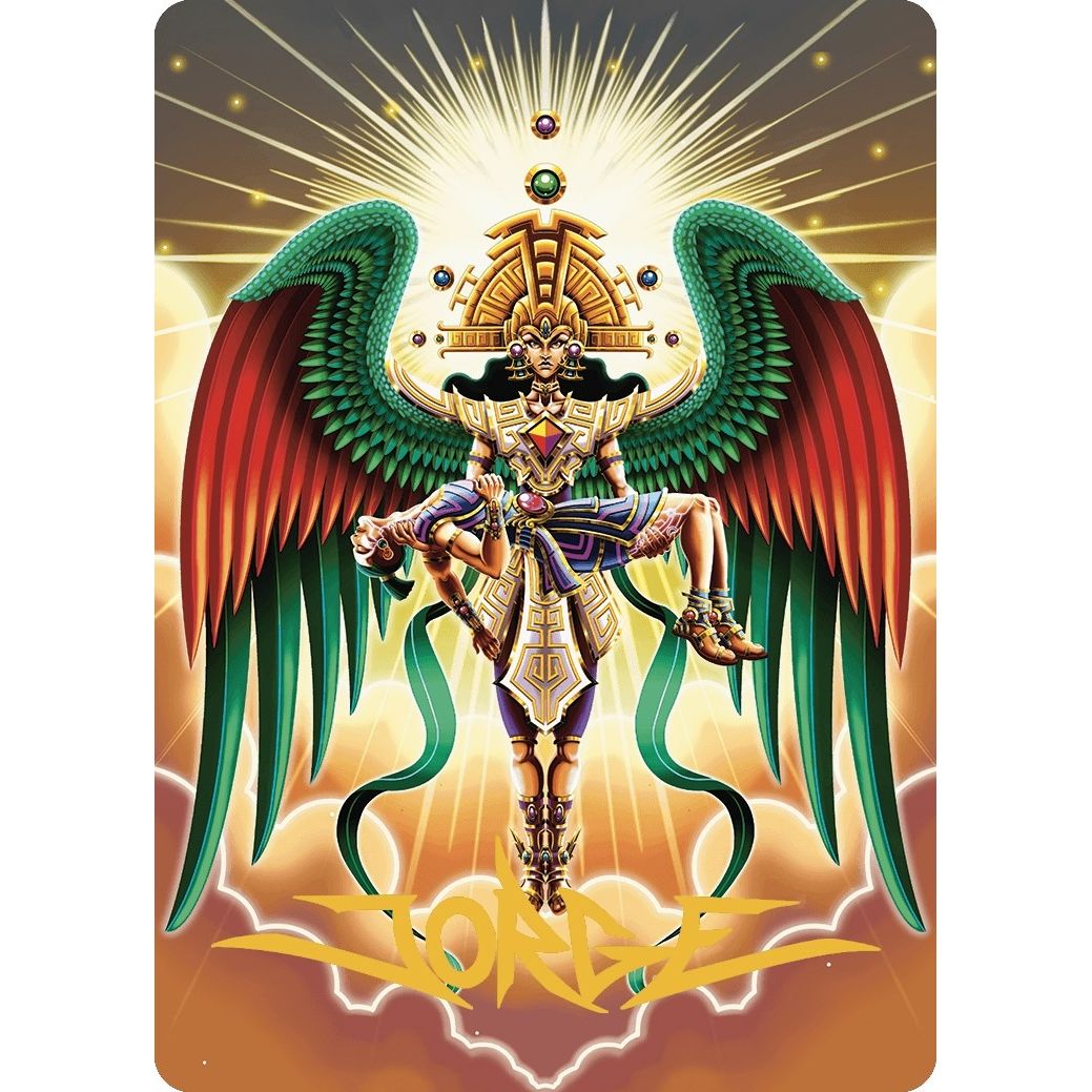 Image for Resplendent Angel Art Card (59/81) (Gold-Stamped Signature) (59) (ASLCI) - Magic: The Gathering