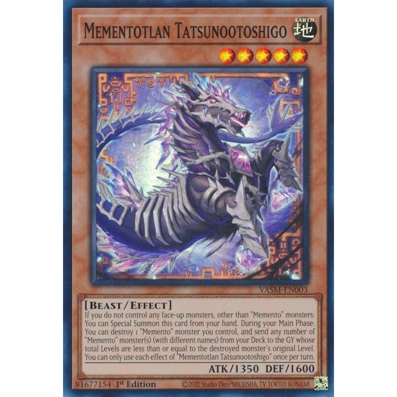 Image for Mementotlan Tatsunootoshigo (VASM-EN003) (VASM) - YuGiOh