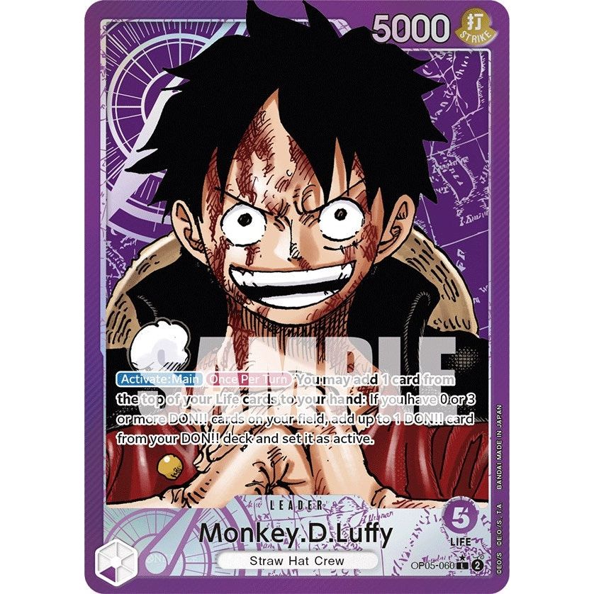Image for Monkey.D.Luffy (060) (Alternate Art) (OP05-060) (OP05) - One Piece Card Game