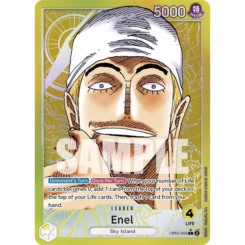 Image for Enel (098) (Alternate Art) (OP05-098) (OP05) - One Piece Card Game