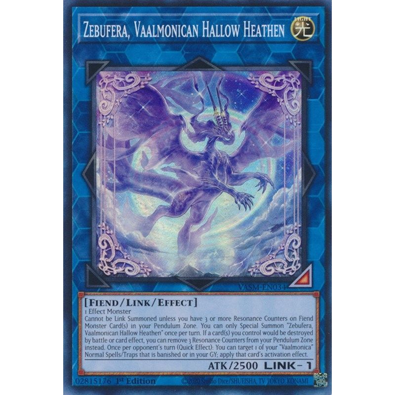 Image for Zebufera, Vaalmonican Hallow Heathen (VASM-EN034) (VASM) - YuGiOh