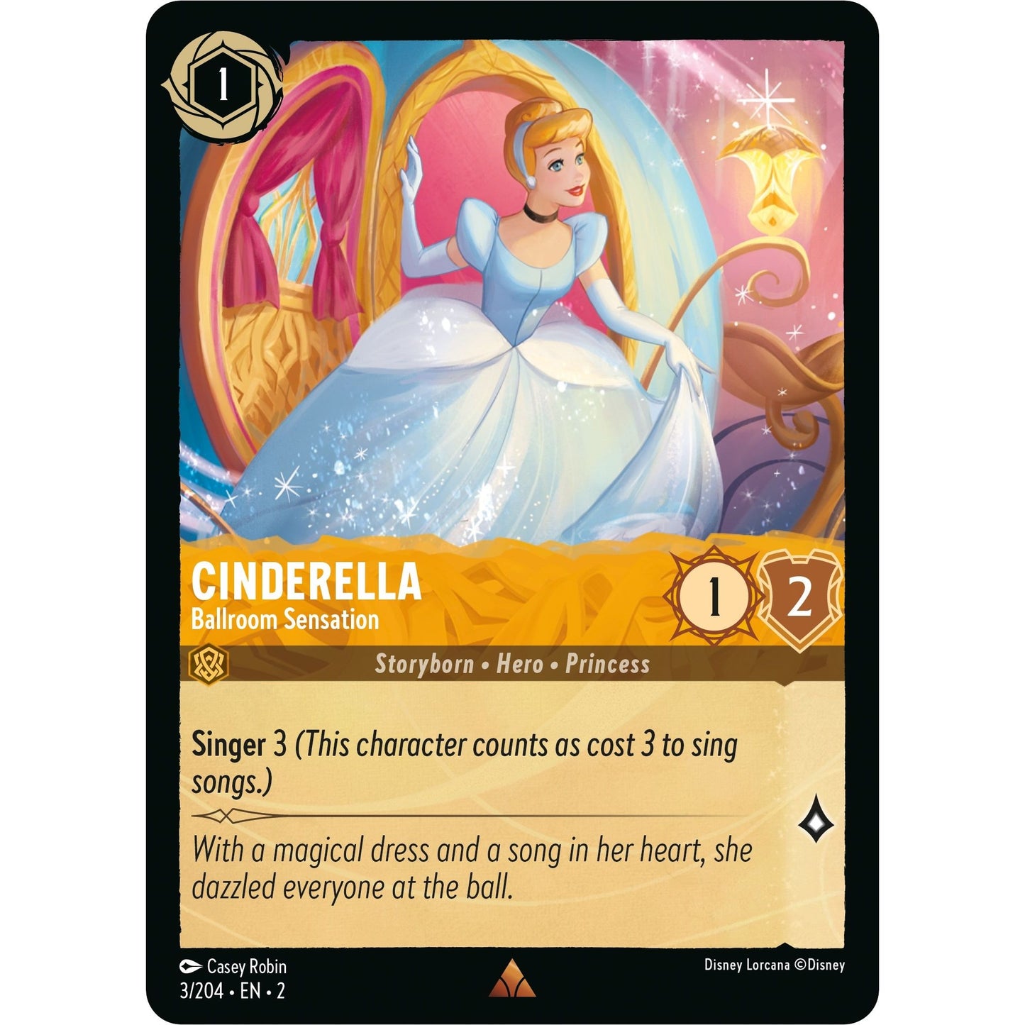 Image for Cinderella - Ballroom Sensation (3/204) (2) - Disney Lorcana