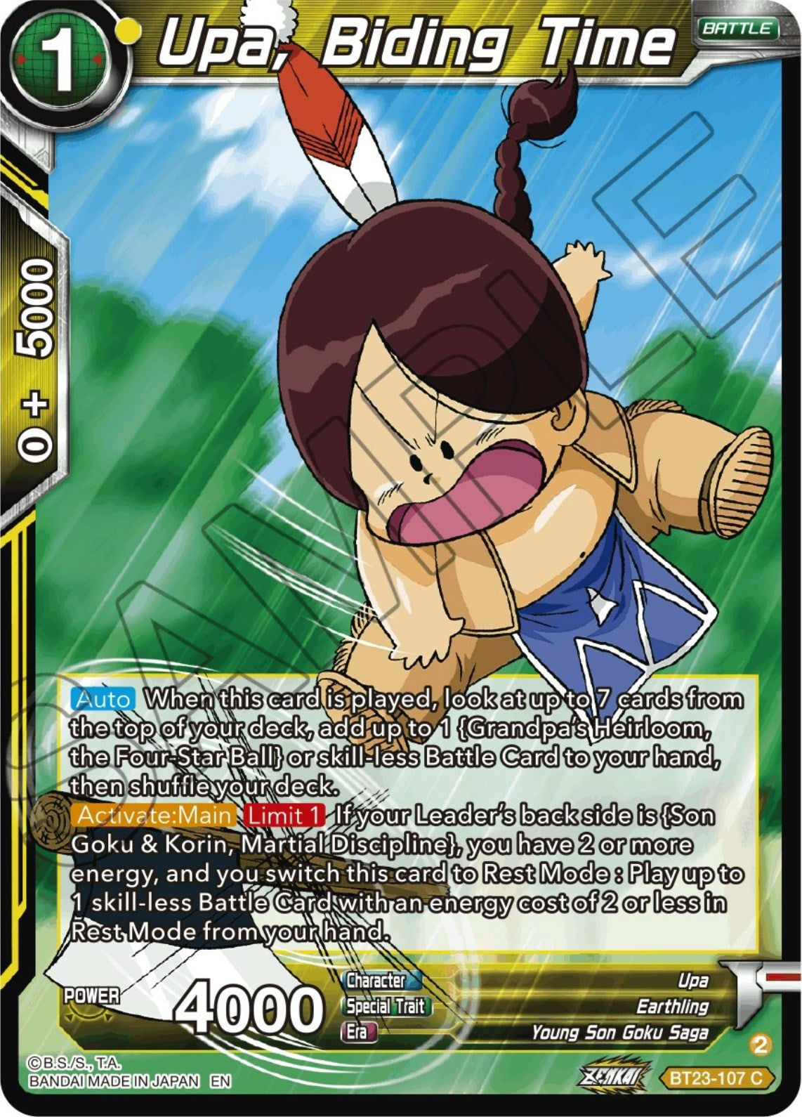 Image for Upa, Biding Time (BT23-107) (BT23) - Dragon Ball Super: Masters