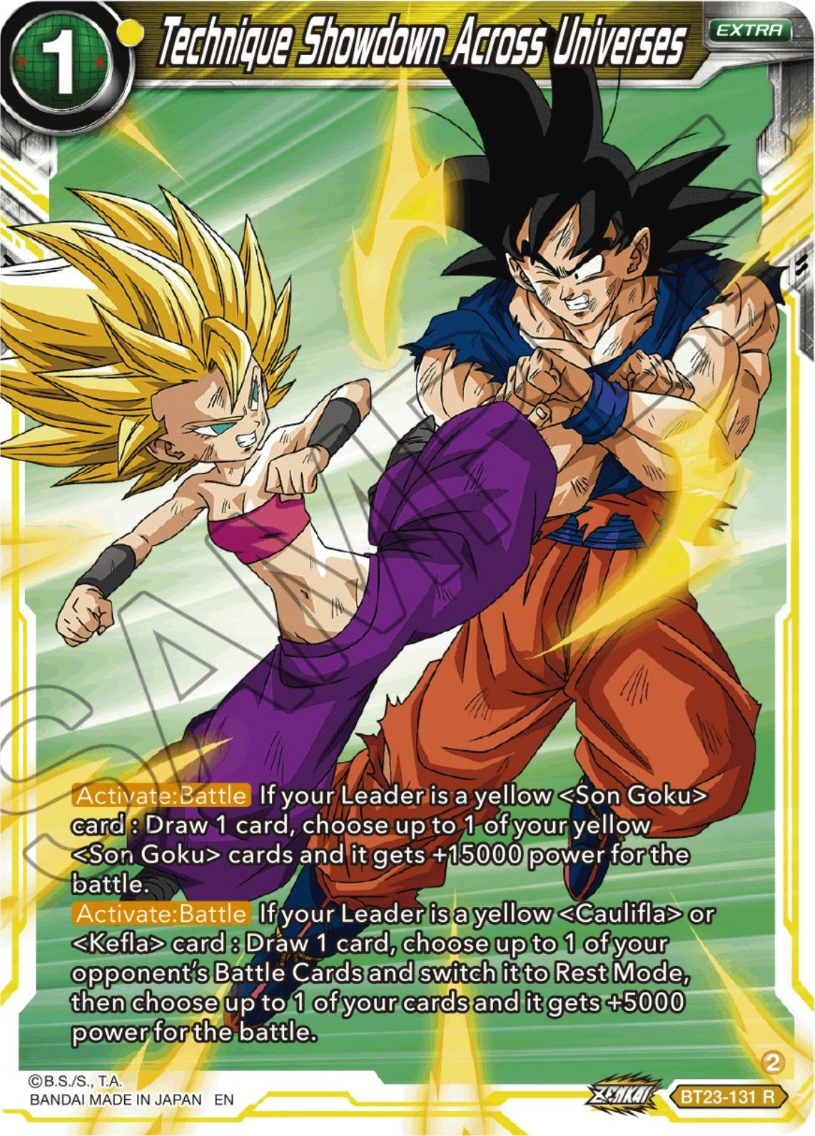 Image for Technique Showdown Across Universes (BT23-131) (BT23) - Dragon Ball Super: Masters