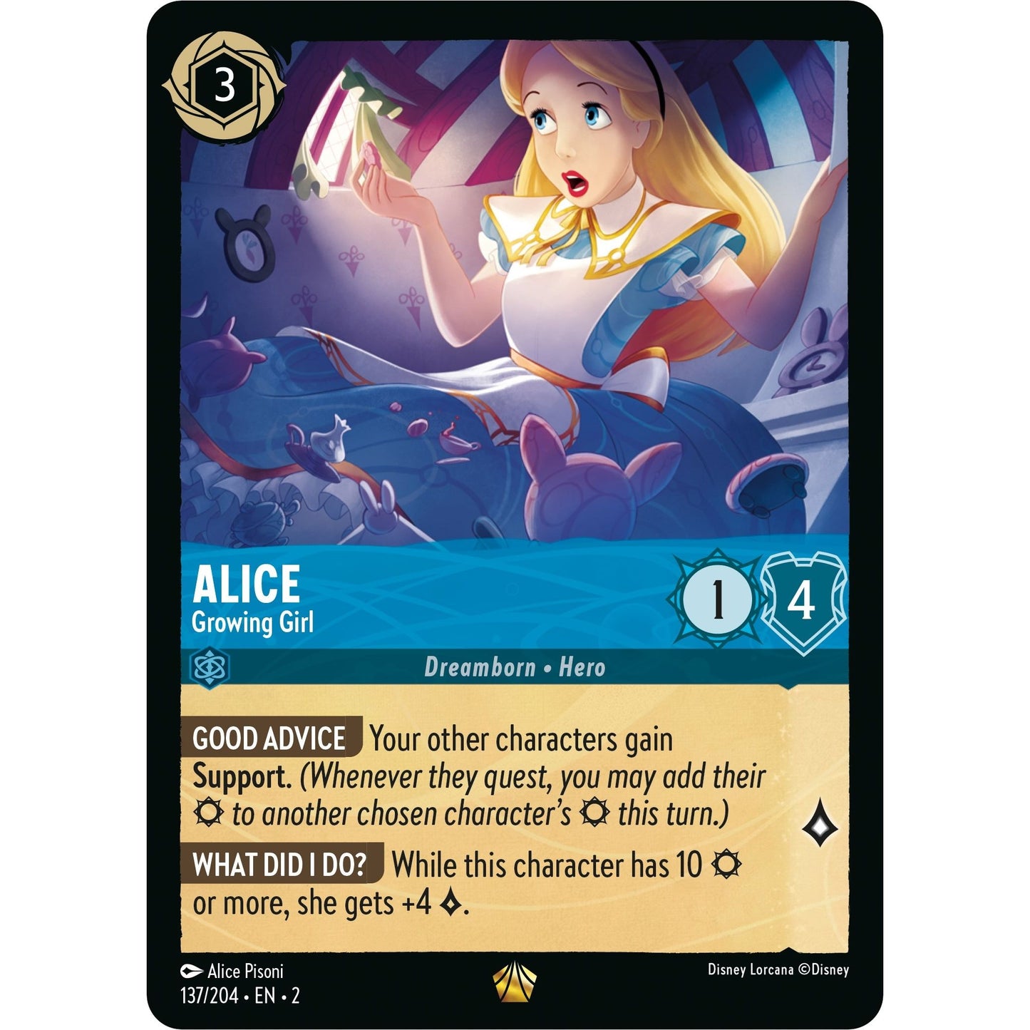 Image for Alice - Growing Girl (137/204) (2) - Disney Lorcana