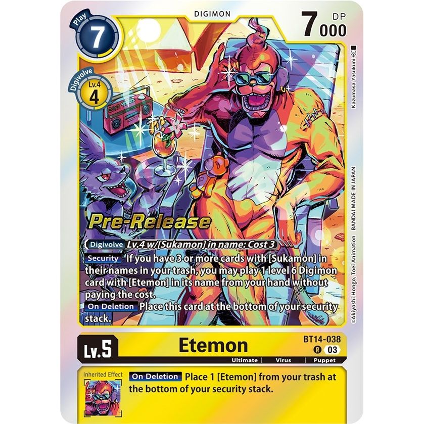 Image for Etemon (BT14-038 R) (BT14_PR) - Digimon Card Game