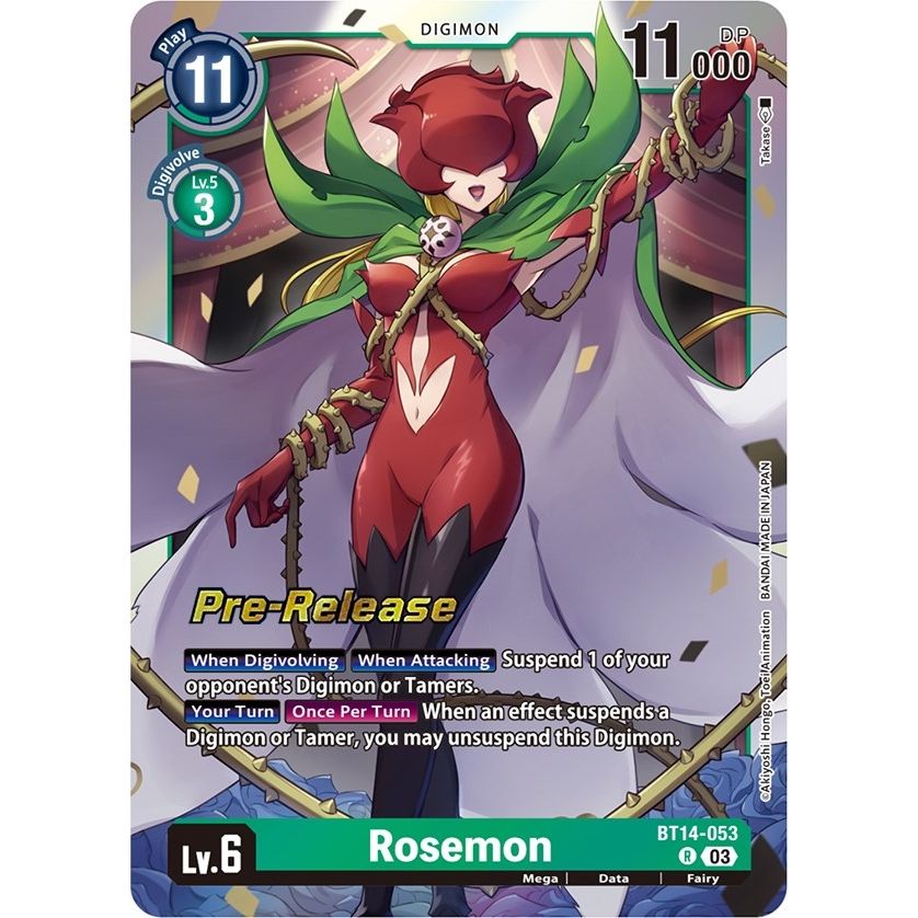 Image for Rosemon (BT14-053 R) (BT14_PR) - Digimon Card Game
