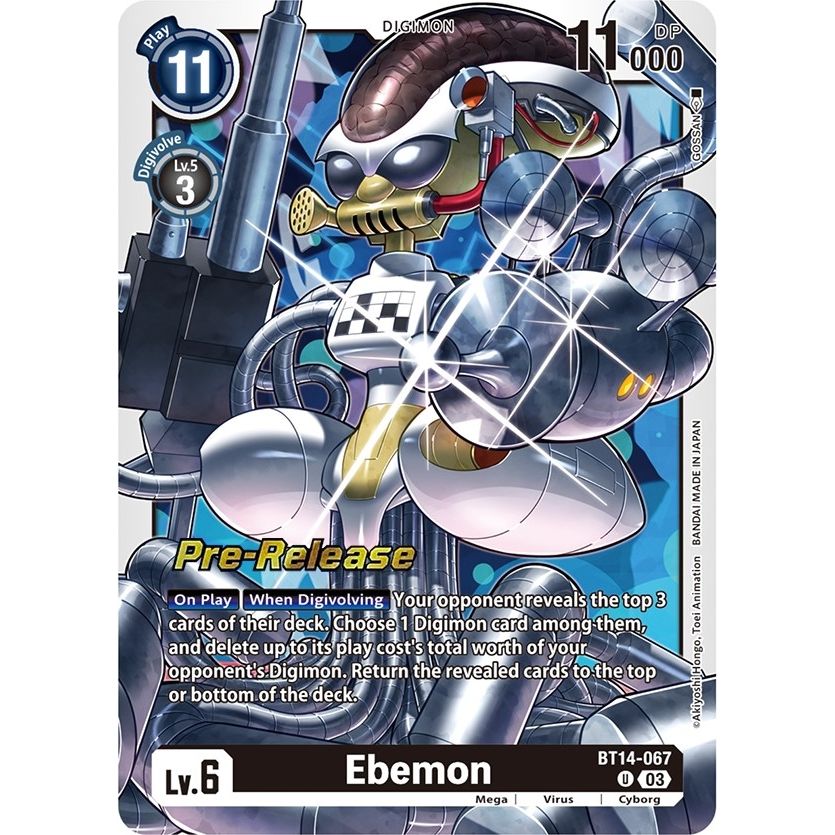 Image for Ebemon (BT14-067 U) (BT14_PR) - Digimon Card Game