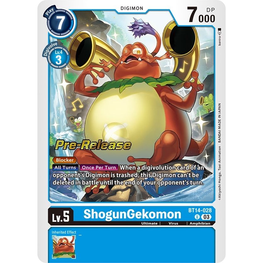 Image for ShogunGekomon (BT14-028 U) (BT14_PR) - Digimon Card Game