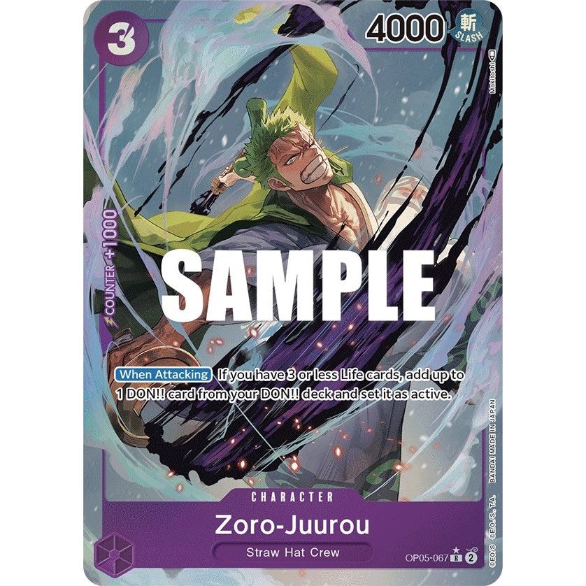 Image for Zoro-Juurou (Alternate Art) (OP05-067) (OP05) - One Piece Card Game