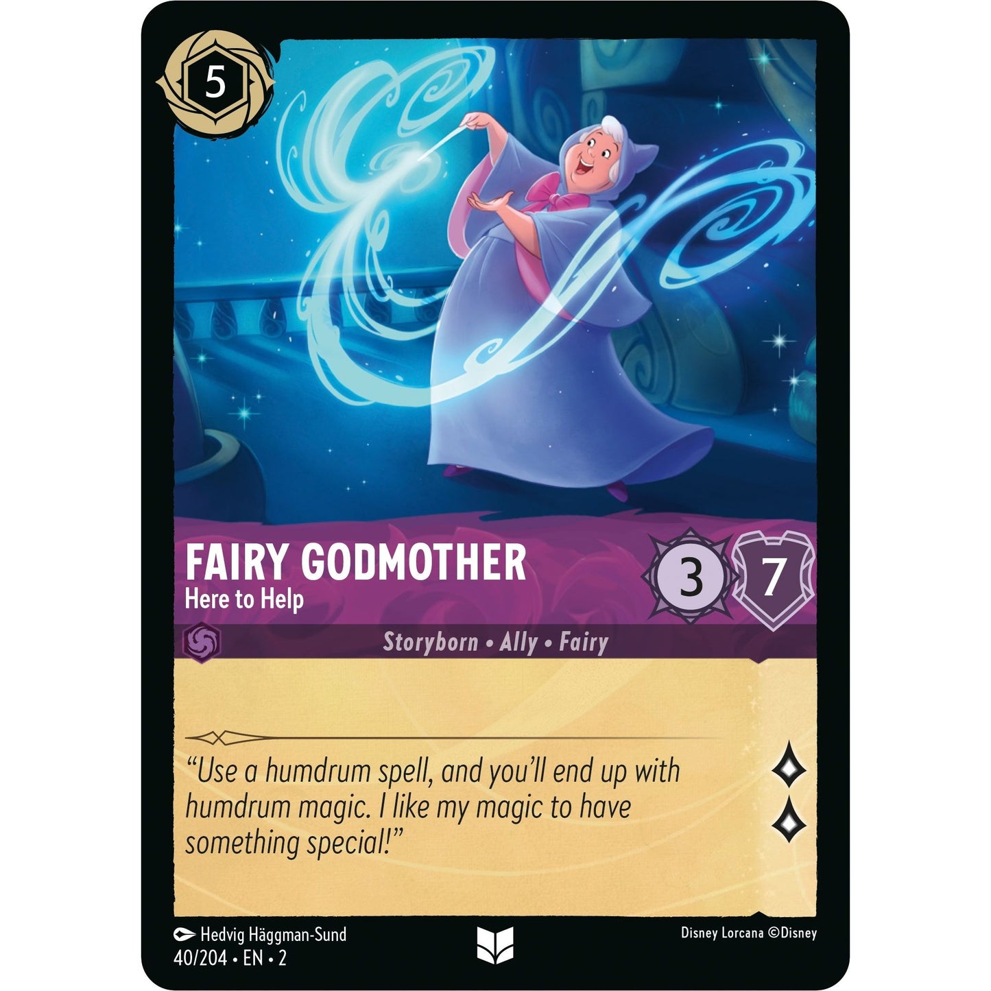 Image for Fairy Godmother - Here to Help (40/204) (2) - Disney Lorcana
