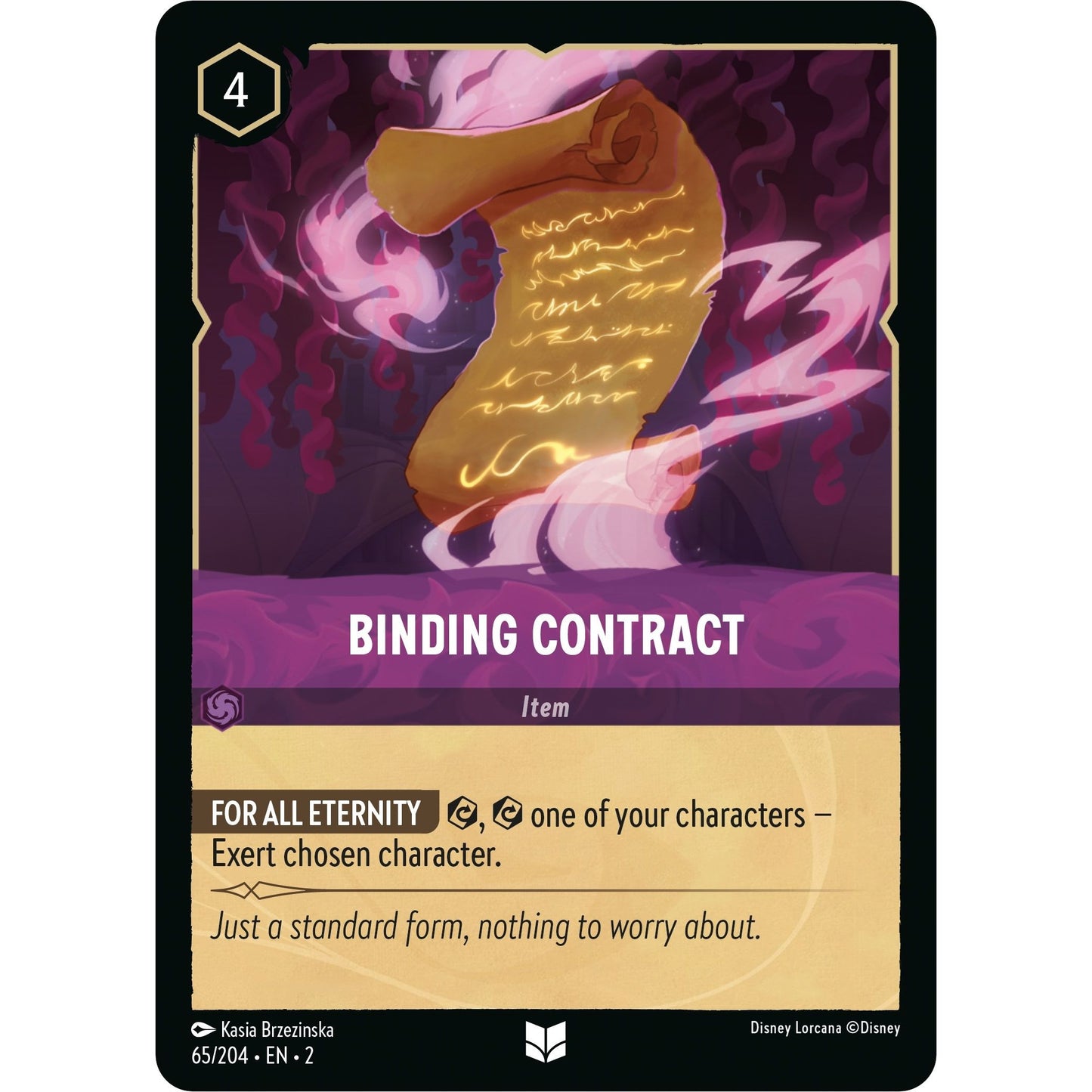 Image for Binding Contract (65/204) (2) - Disney Lorcana
