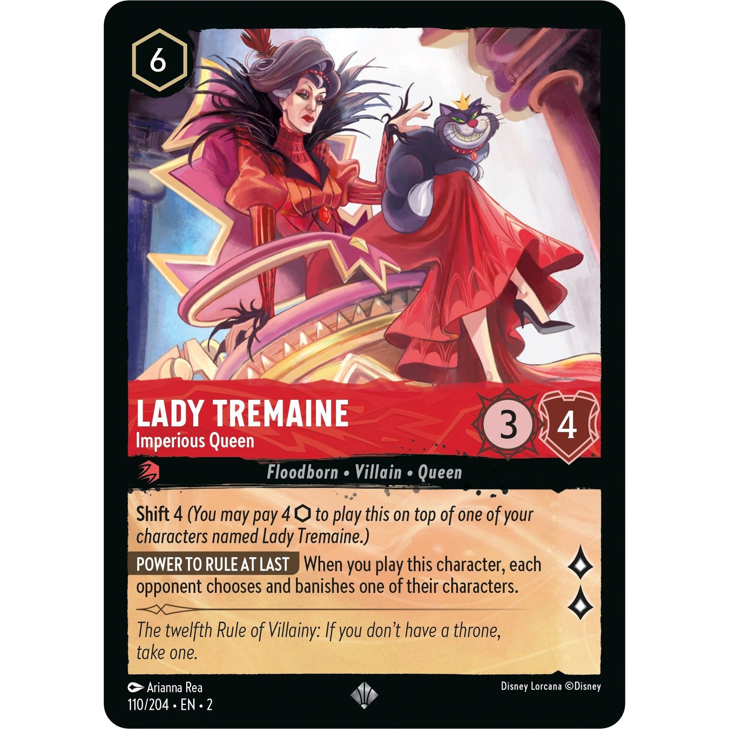 Image for Lady Tremaine - Imperious Queen (110/204) (2) - Disney Lorcana