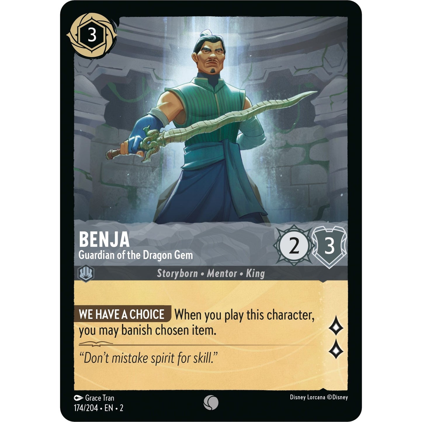 Image for Benja - Guardian of the Dragon Gem (174/204) (2) - Disney Lorcana