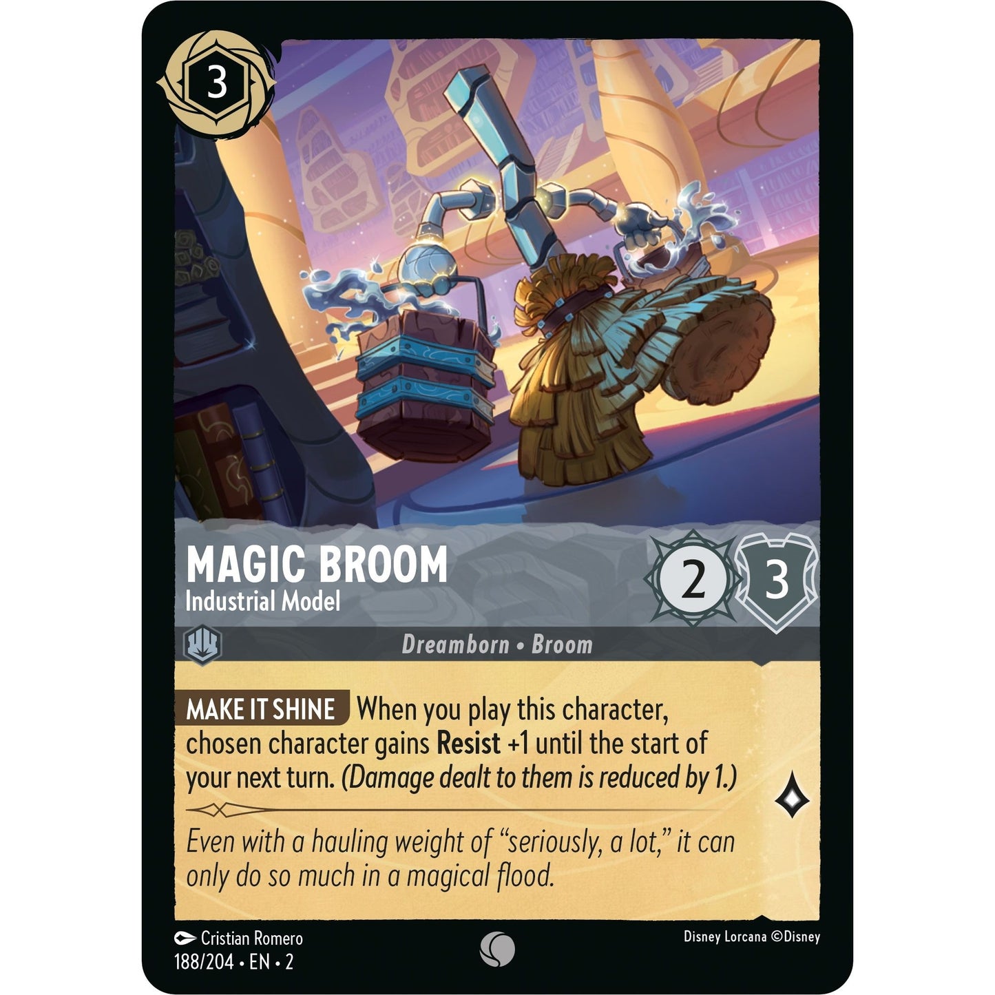 Image for Magic Broom - Industrial Model (188/204) (2) - Disney Lorcana