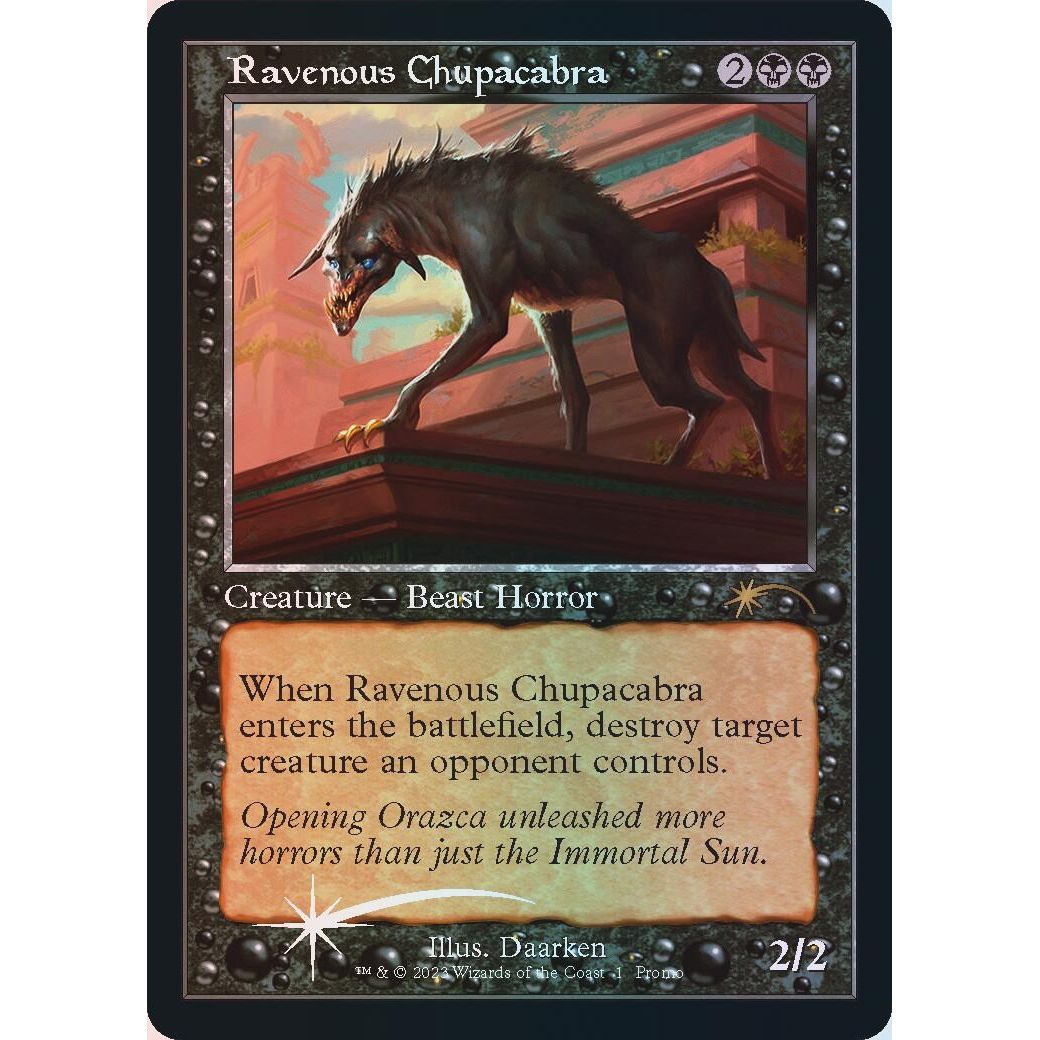 Image for Ravenous Chupacabra (Retro Frame) (1) (OHP) - Magic: The Gathering
