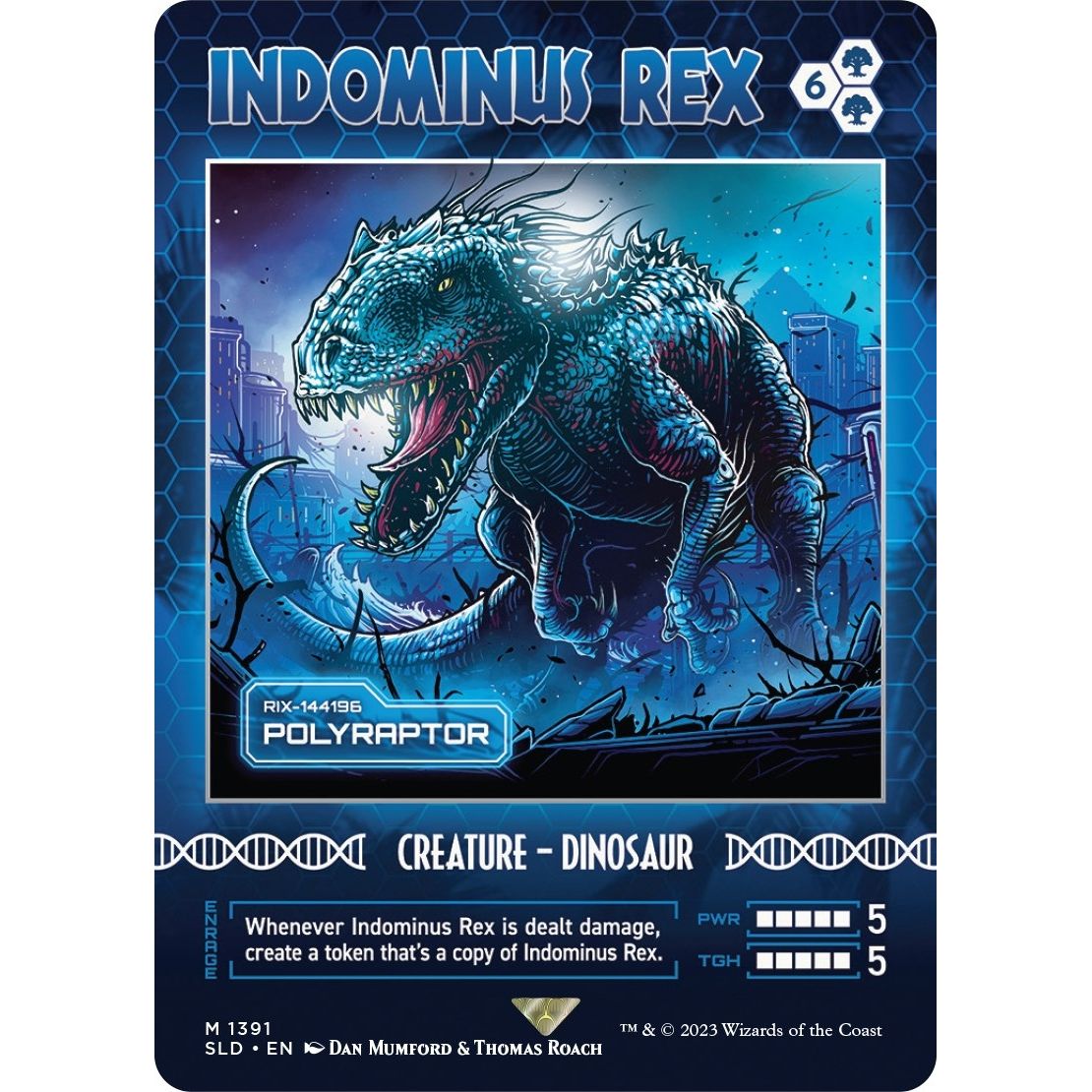 Image for Indominus Rex - Polyraptor (1391) (SLD) - Magic: The Gathering