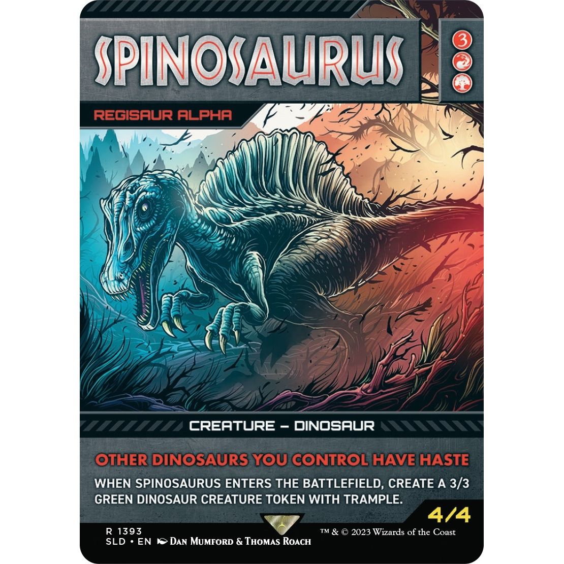 Image for Spinosaurus - Regisaur Alpha (1393) (SLD) - Magic: The Gathering