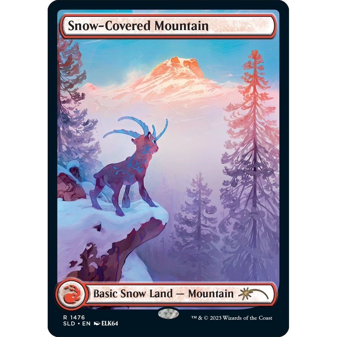 Image for Snow-Covered Mountain (1476) (1476) (SLD) - Magic: The Gathering