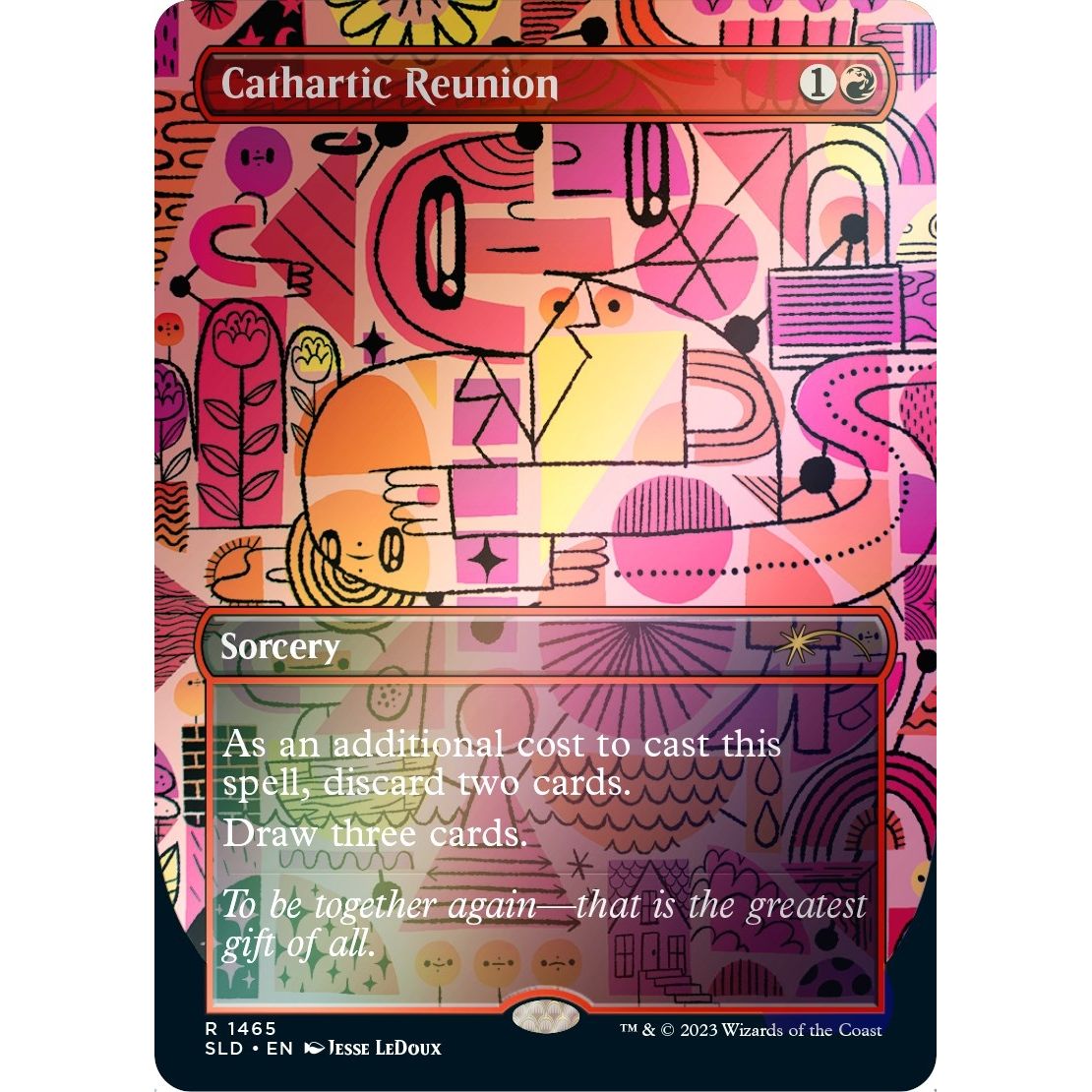 Image for Cathartic Reunion (Rainbow Foil) (1465) (SLD) - Magic: The Gathering