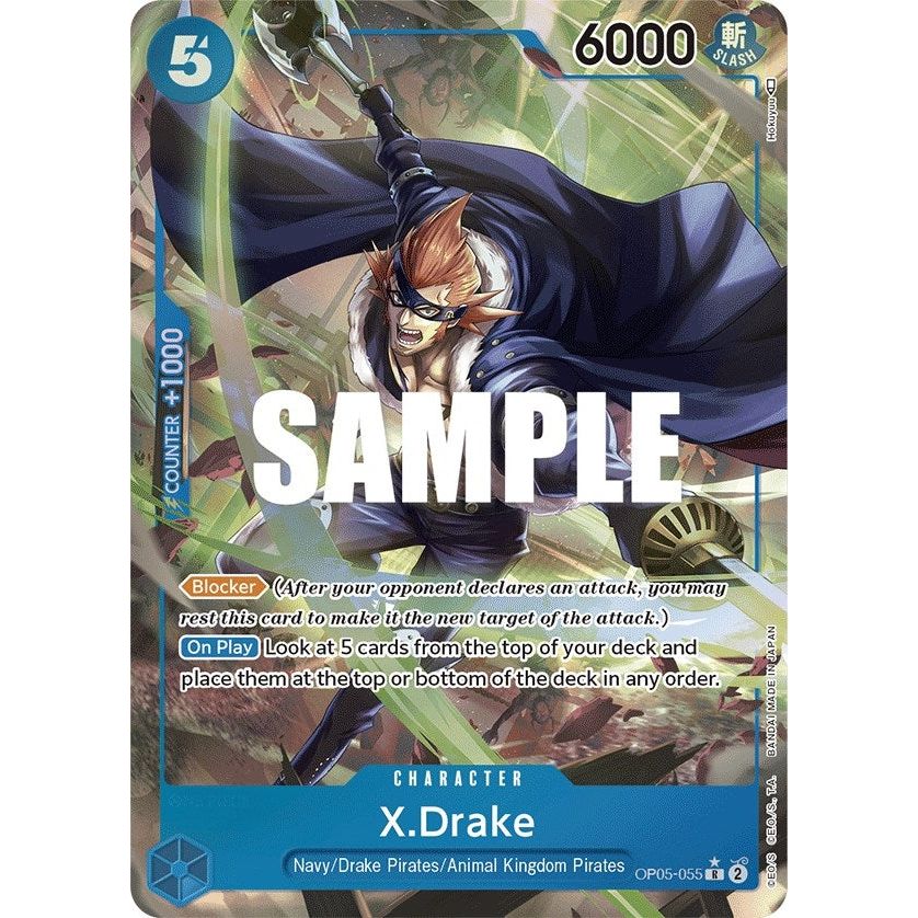 Image for X.Drake (Alternate Art) (OP05-055) (OP05) - One Piece Card Game