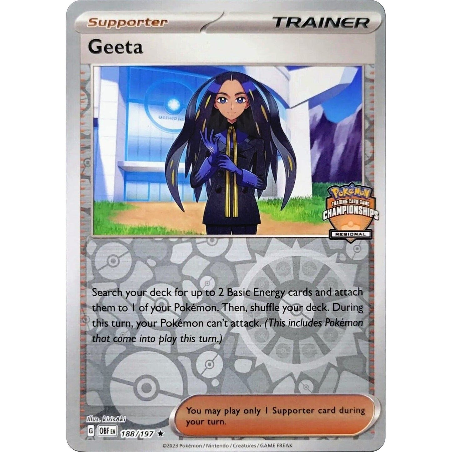 Image for Geeta - 188/197 (Regional Championships) (188/197) (PR) - Pokemon