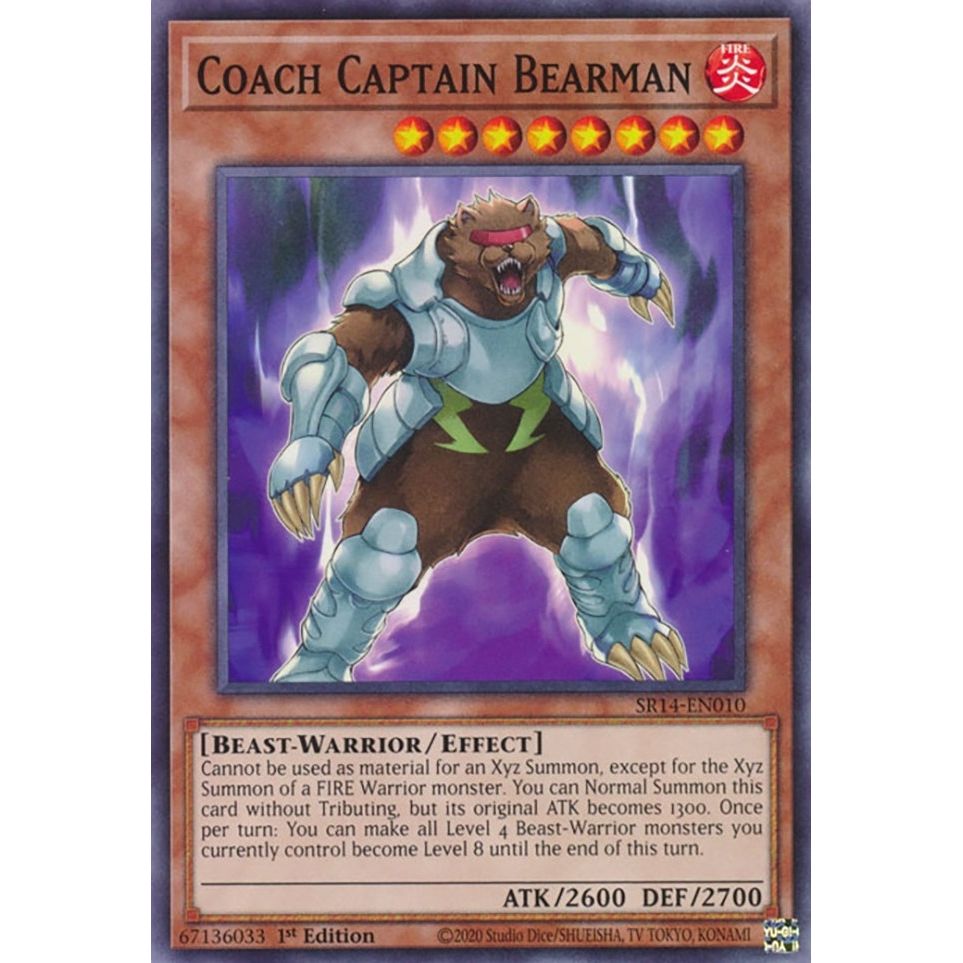 Image for Coach Captain Bearman (SR14-EN010) (SR14) - YuGiOh