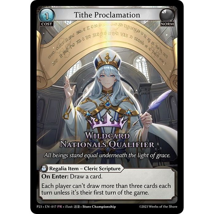 Image for Tithe Proclamation (017) (P) - Grand Archive TCG