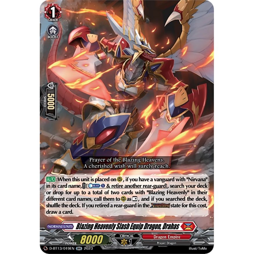 Image for Blazing Heavenly Slash Equip Dragon, Drahas (D-BT13/019EN) (D-BT13) - Cardfight Vanguard