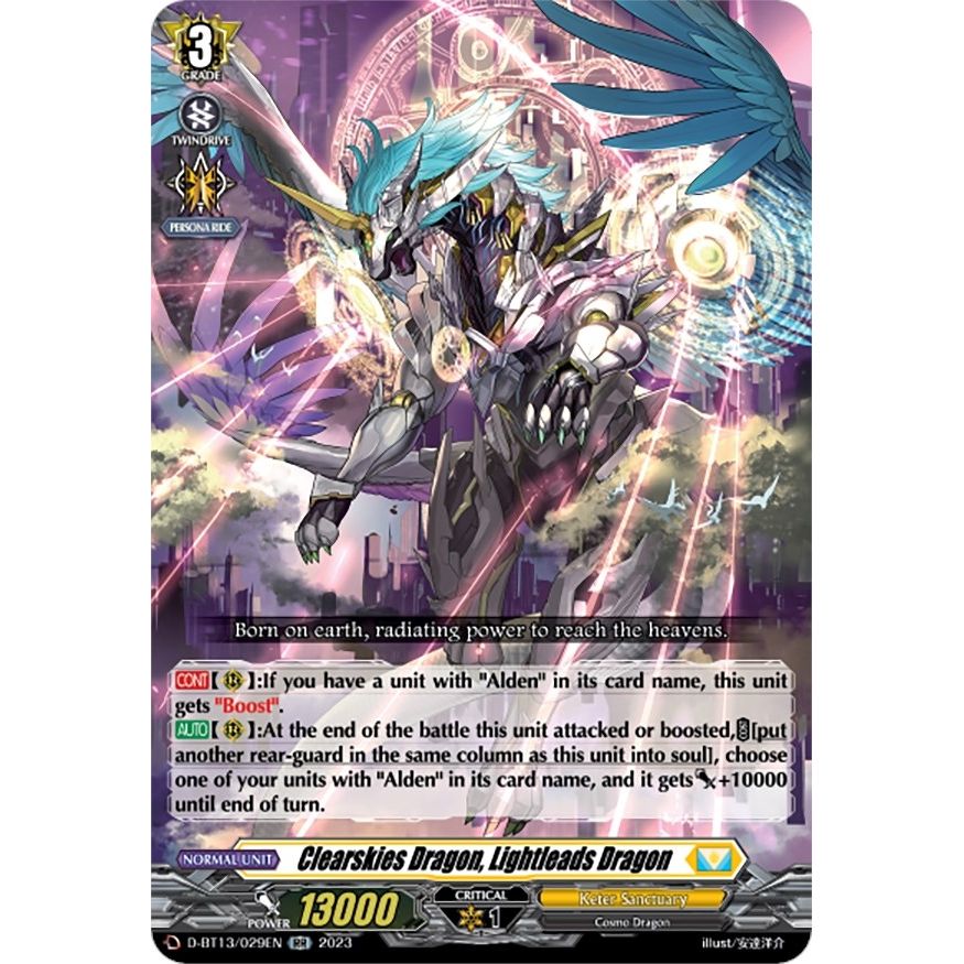 Image for Clearskies Dragon, Lightleads Dragon (D-BT13/029EN) (D-BT13) - Cardfight Vanguard