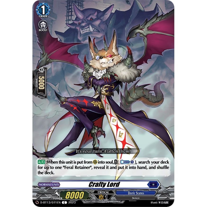 Image for Crafty Lord (D-BT13/071EN) (D-BT13) - Cardfight Vanguard