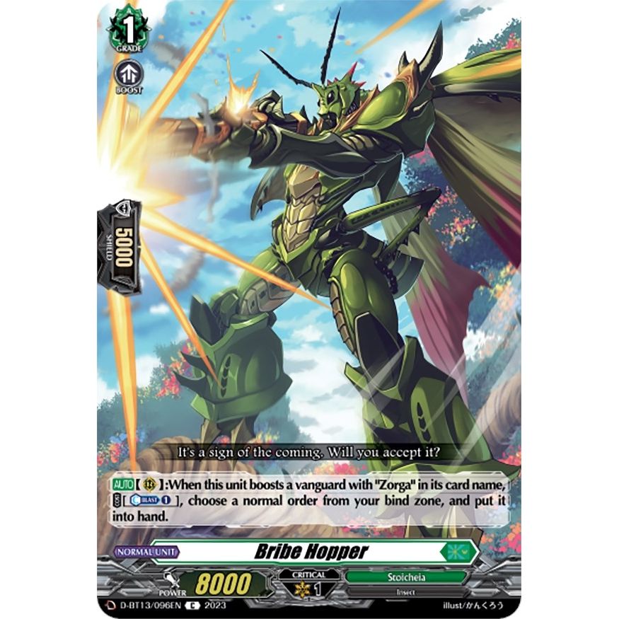 Image for Bribe Hopper (D-BT13/096EN) (D-BT13) - Cardfight Vanguard
