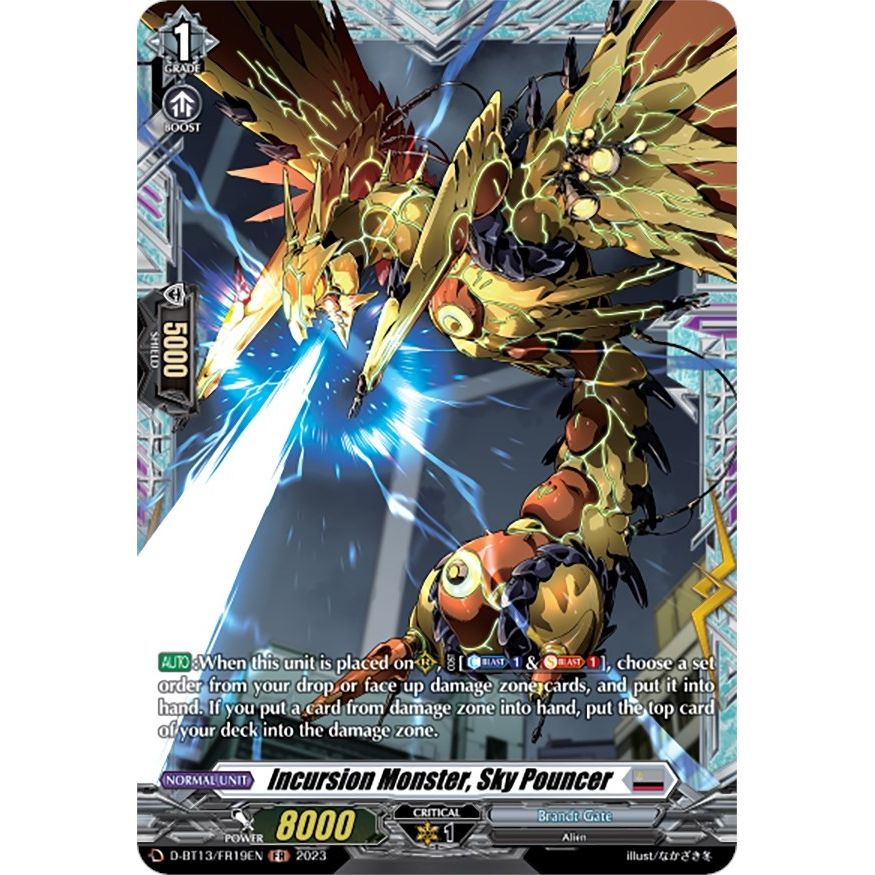 Image for Incursion Monster, Sky Pouncer (FR) (D-BT13/FR19EN) (D-BT13) - Cardfight Vanguard