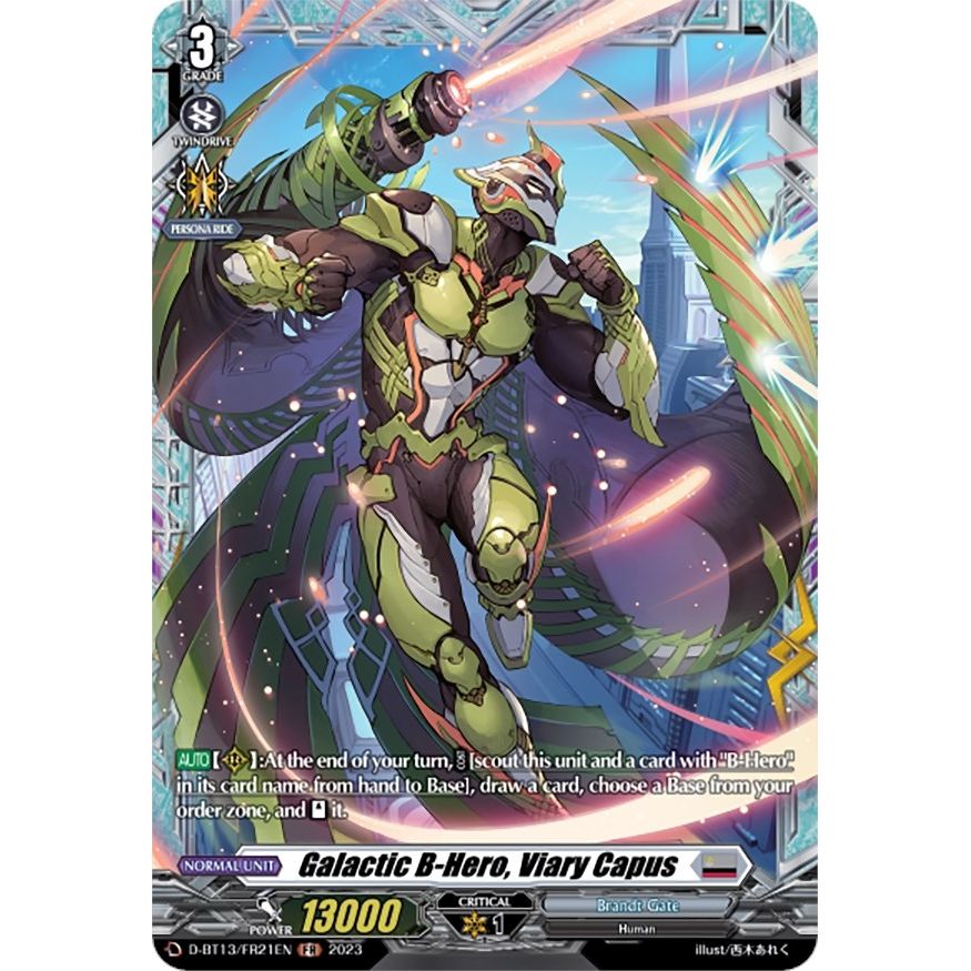 Image for Galactic B-Hero, Viary Capus (FR) (D-BT13/FR21EN) (D-BT13) - Cardfight Vanguard