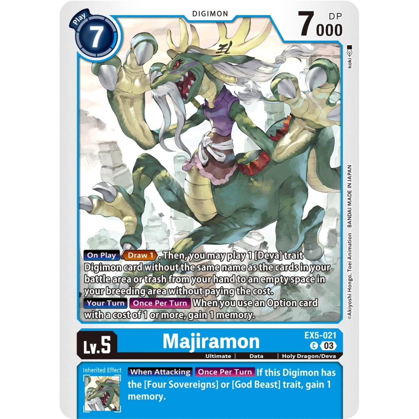 Image for Majiramon (EX5-021 C) (EX05) - Digimon Card Game