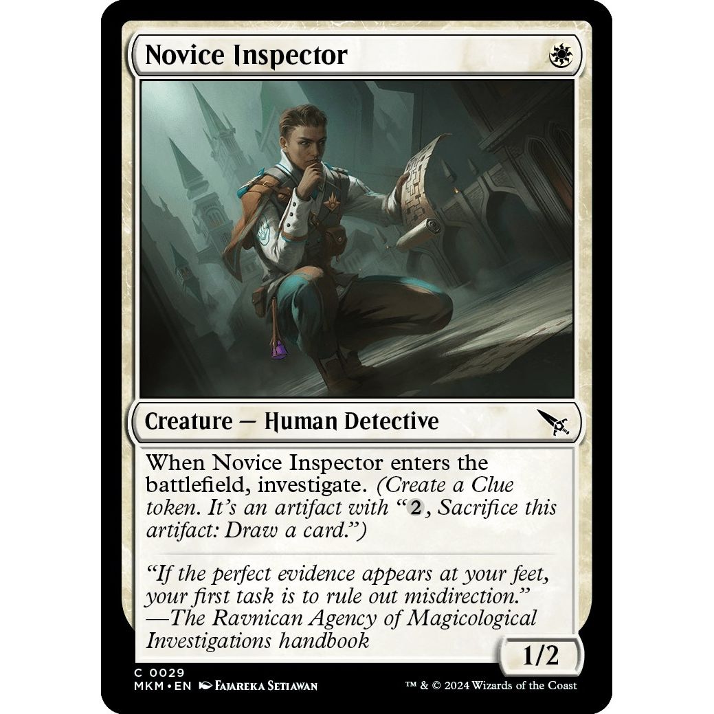 Image for Novice Inspector (29) (MKM) - Magic: The Gathering