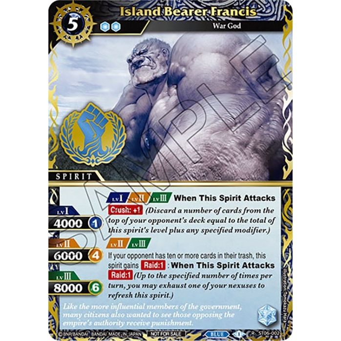 Image for Island Bearer Francis (Finalist Card Set Vol. 3) (ST06-002) (LEP) - Battle Spirits Saga