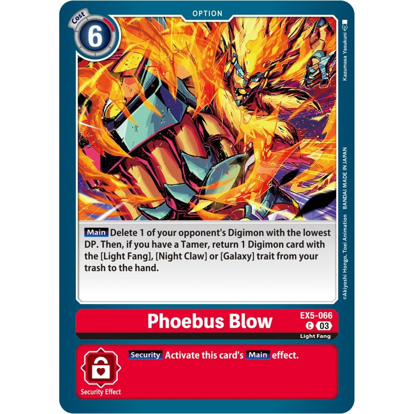 Image for Phoebus Blow (EX5-066 C) (EX05) - Digimon Card Game