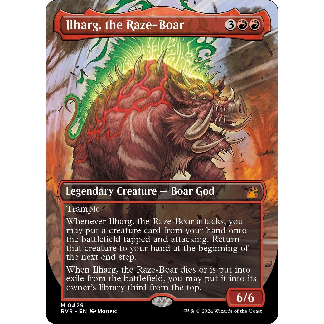 Image for Ilharg, the Raze-Boar (Anime Borderless) (429) (RVR) - Magic: The Gathering