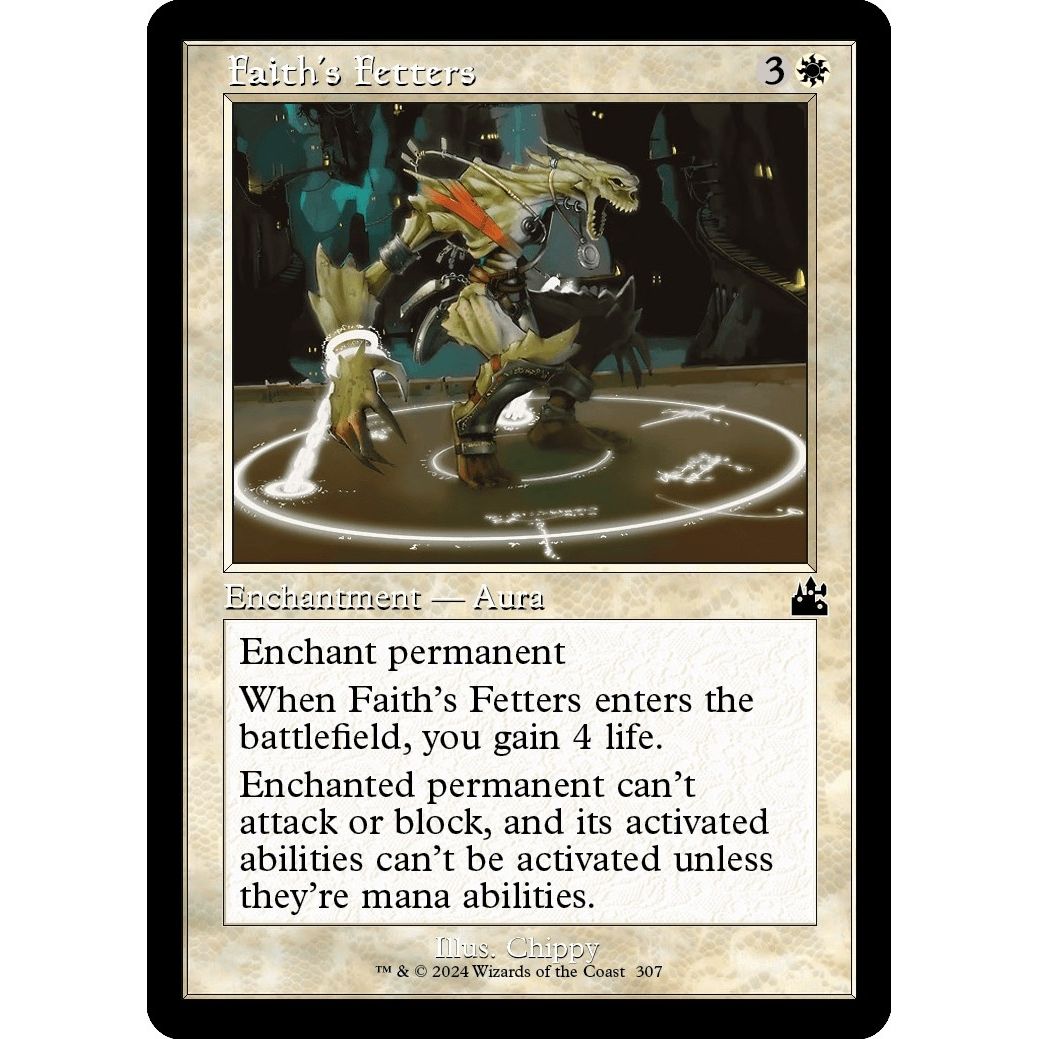 Image for Faith's Fetters (Retro Frame) (307) (RVR) - Magic: The Gathering