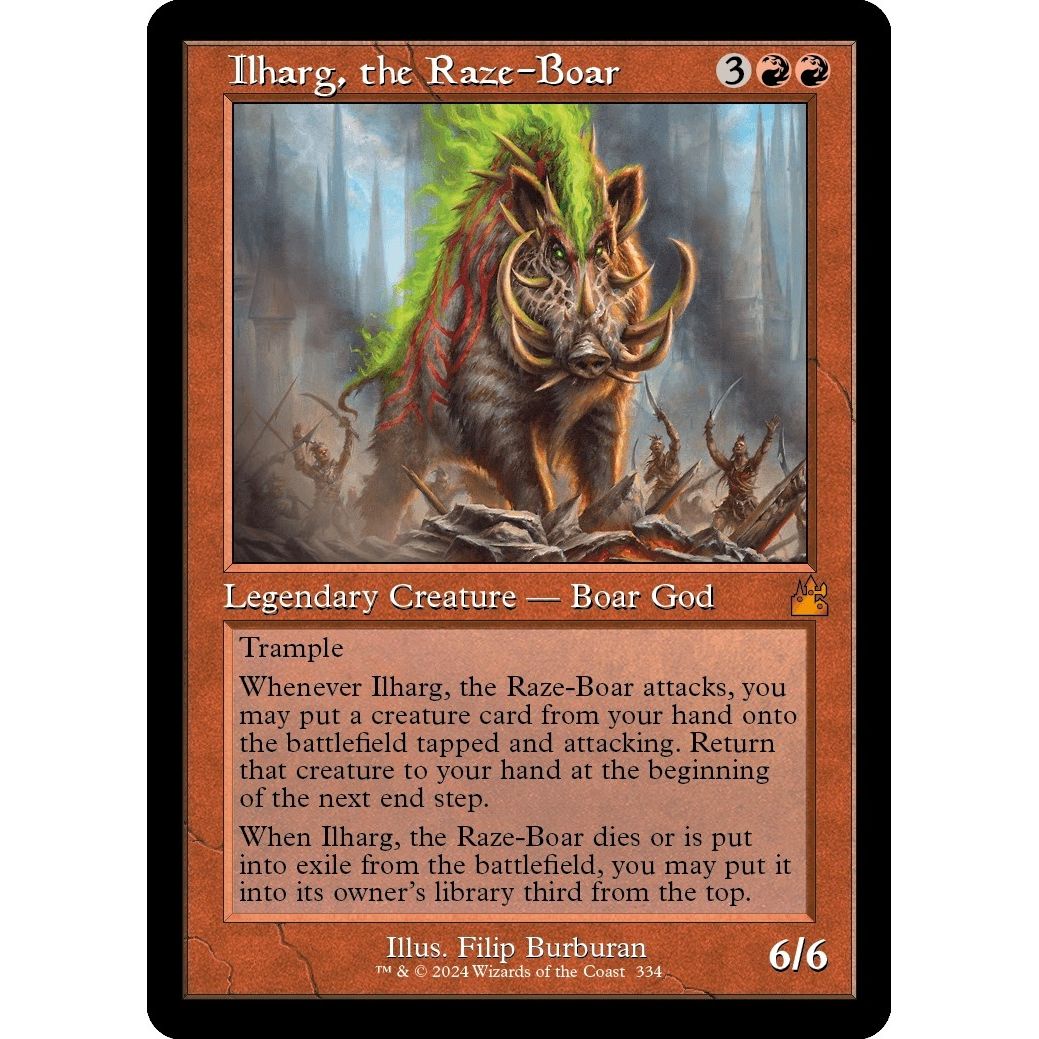 Image for Ilharg, the Raze-Boar (Retro Frame) (334) (RVR) - Magic: The Gathering