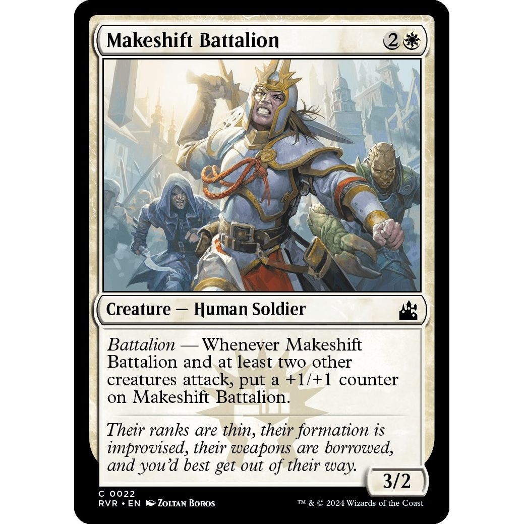 Image for Makeshift Battalion (22) (RVR) - Magic: The Gathering