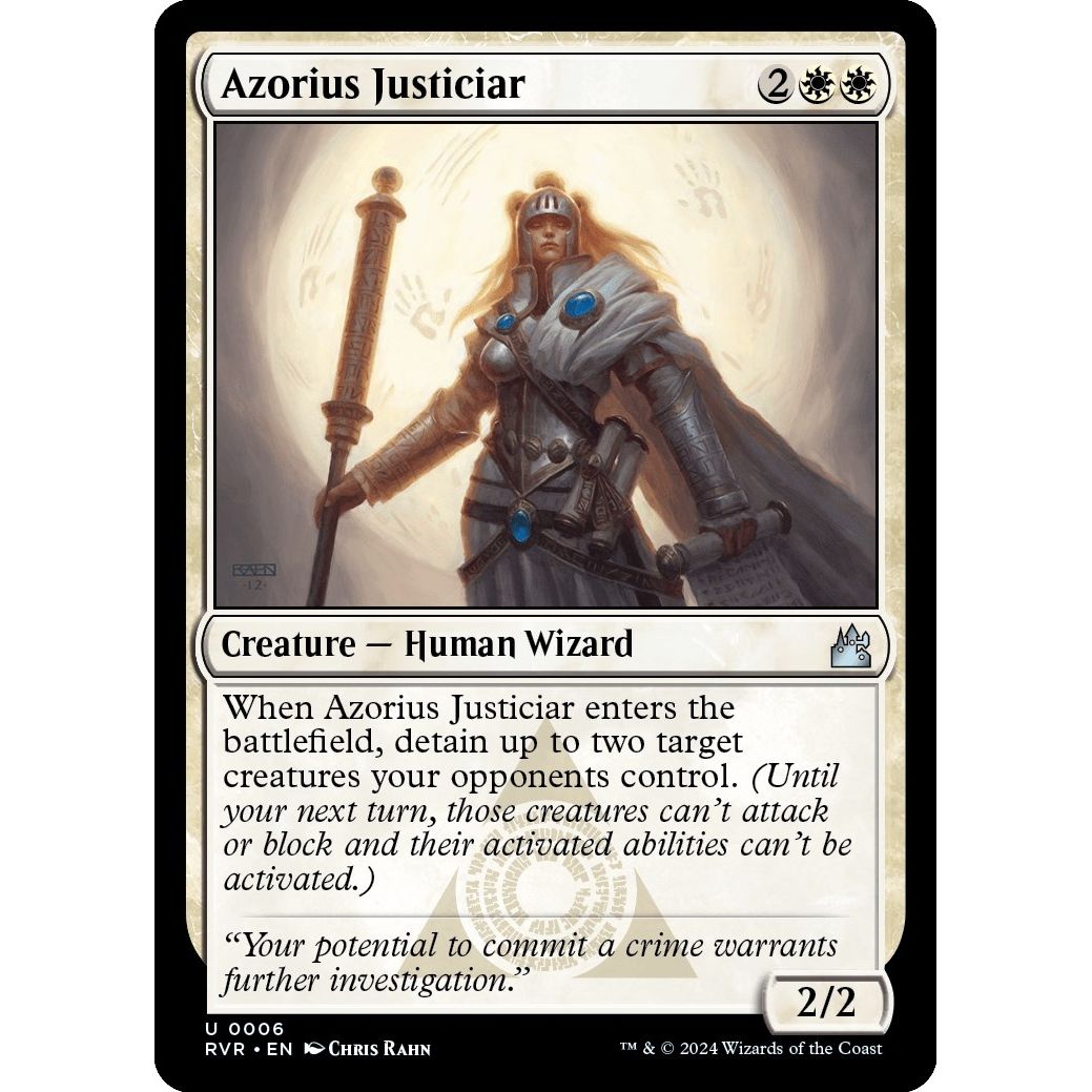 Image for Azorius Justiciar (6) (RVR) - Magic: The Gathering