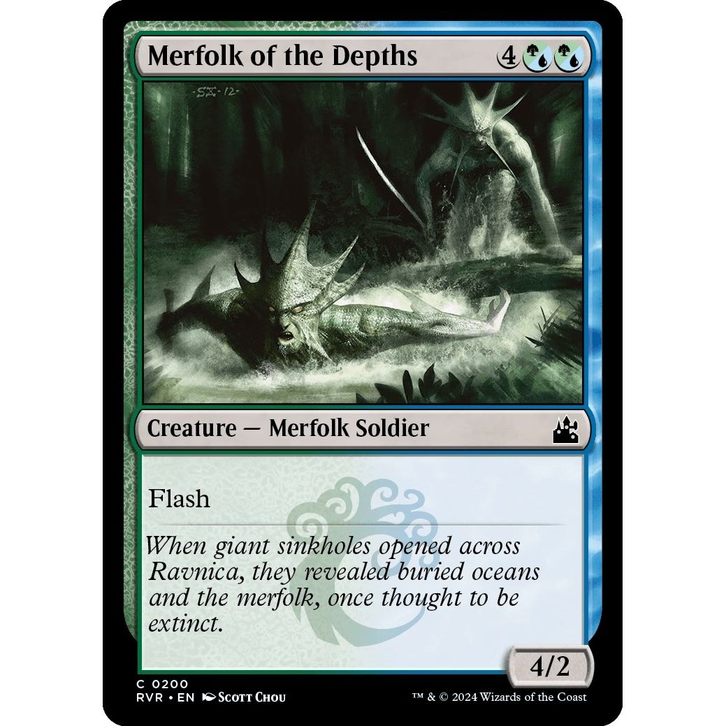 Image for Merfolk of the Depths (200) (RVR) - Magic: The Gathering
