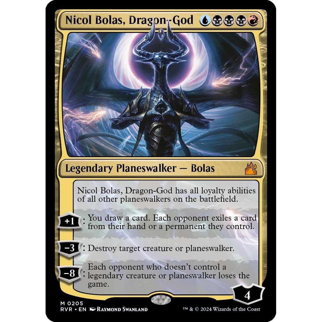 Image for Nicol Bolas, Dragon-God (205) (RVR) - Magic: The Gathering
