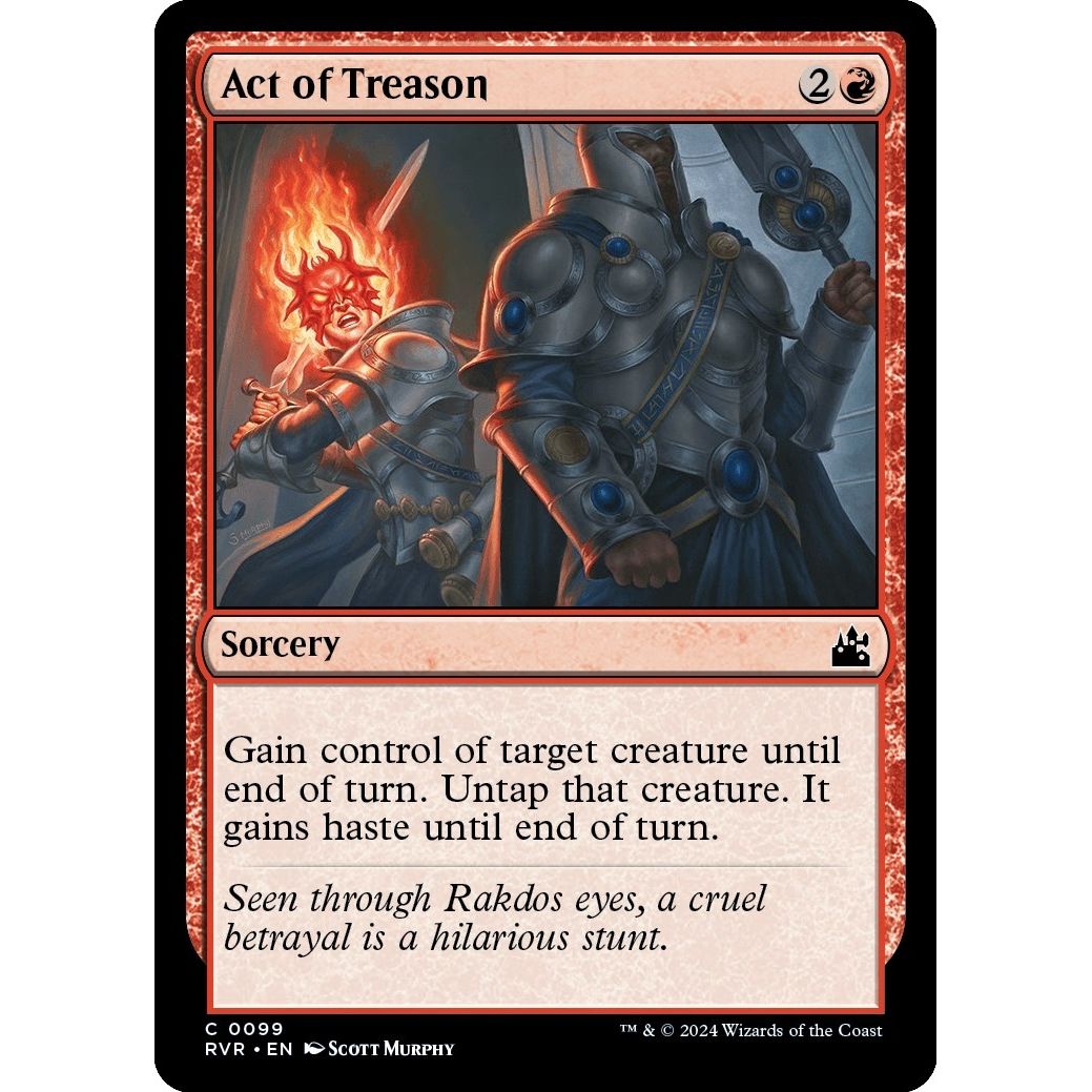 Image for Act of Treason (99) (RVR) - Magic: The Gathering