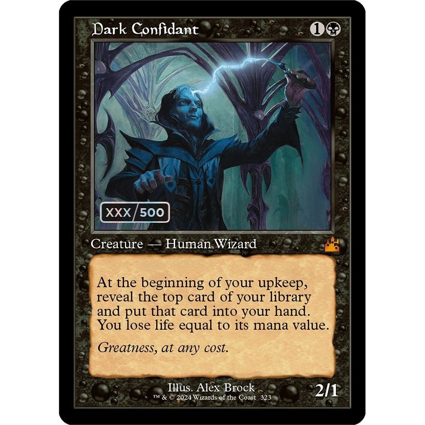 Image for Dark Confidant (Retro Frame) (Serial Numbered) (323) (RVR) - Magic: The Gathering