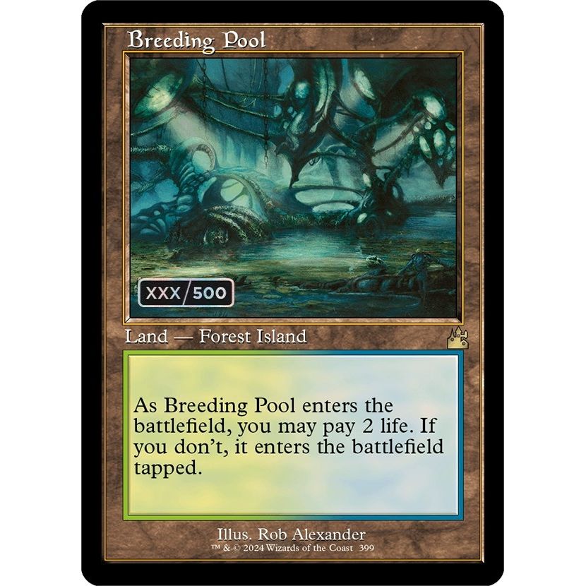 Image for Breeding Pool (Retro Frame) (Serial Numbered) (399) (RVR) - Magic: The Gathering